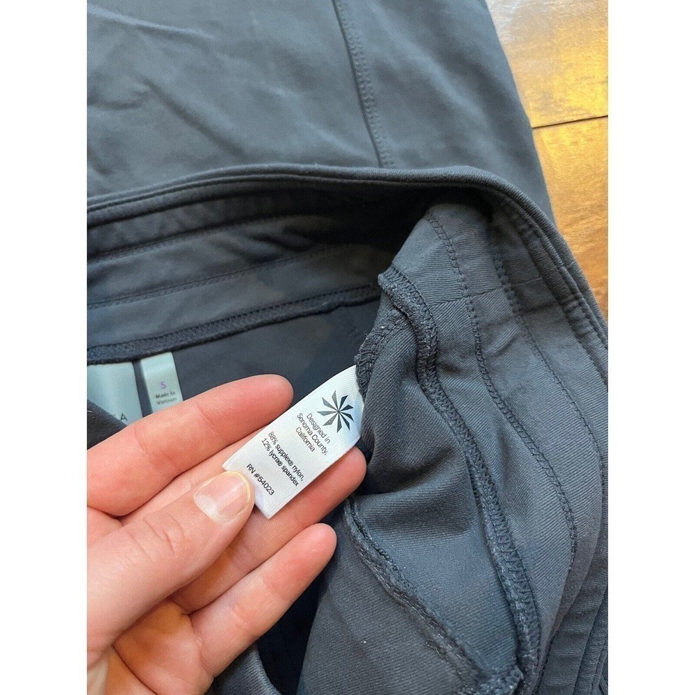 Athleta Active Casaul Slouchy Stretch Straight Leg Zipper Wasit Tie Pants Size S - Picture 3 of 8